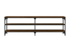 Meuble TV chêne marron 160x30x50 cm bois d'ingénierie