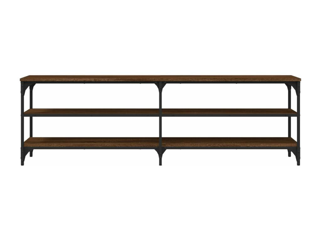 Meuble TV chêne marron 160x30x50 cm bois d'ingénierie