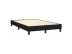 Sommier à Doucezen de lit avec matelas LED Noir 120x200 Tissu