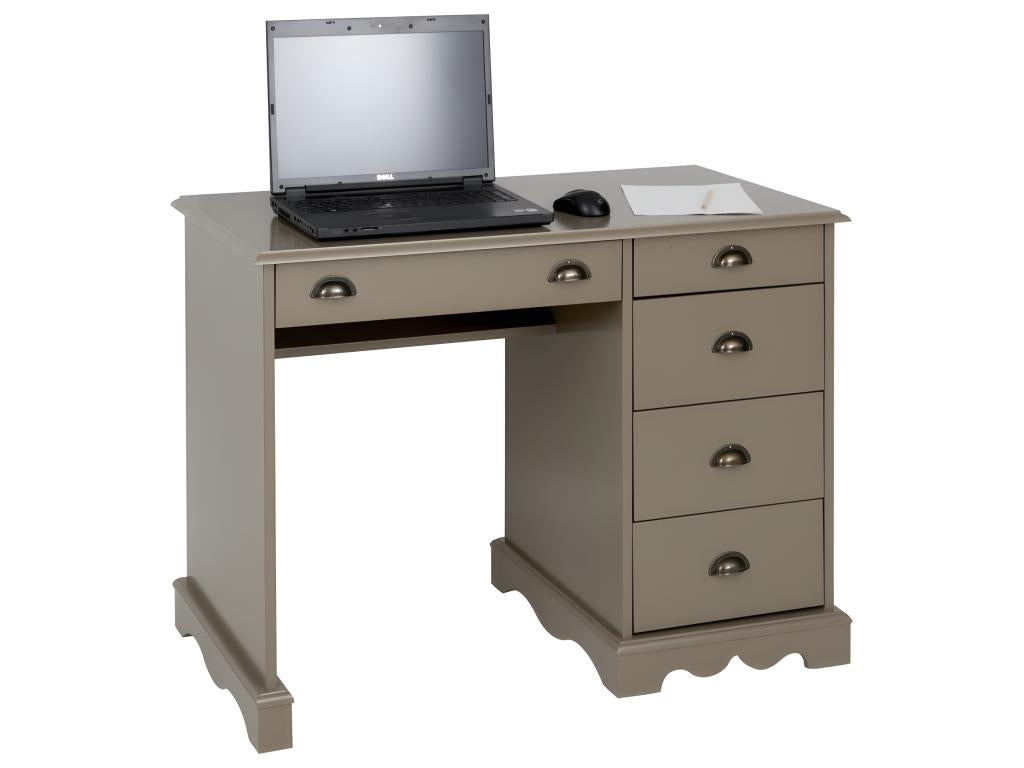 Bureau Homzora 5 Tiroirs Style Anglais