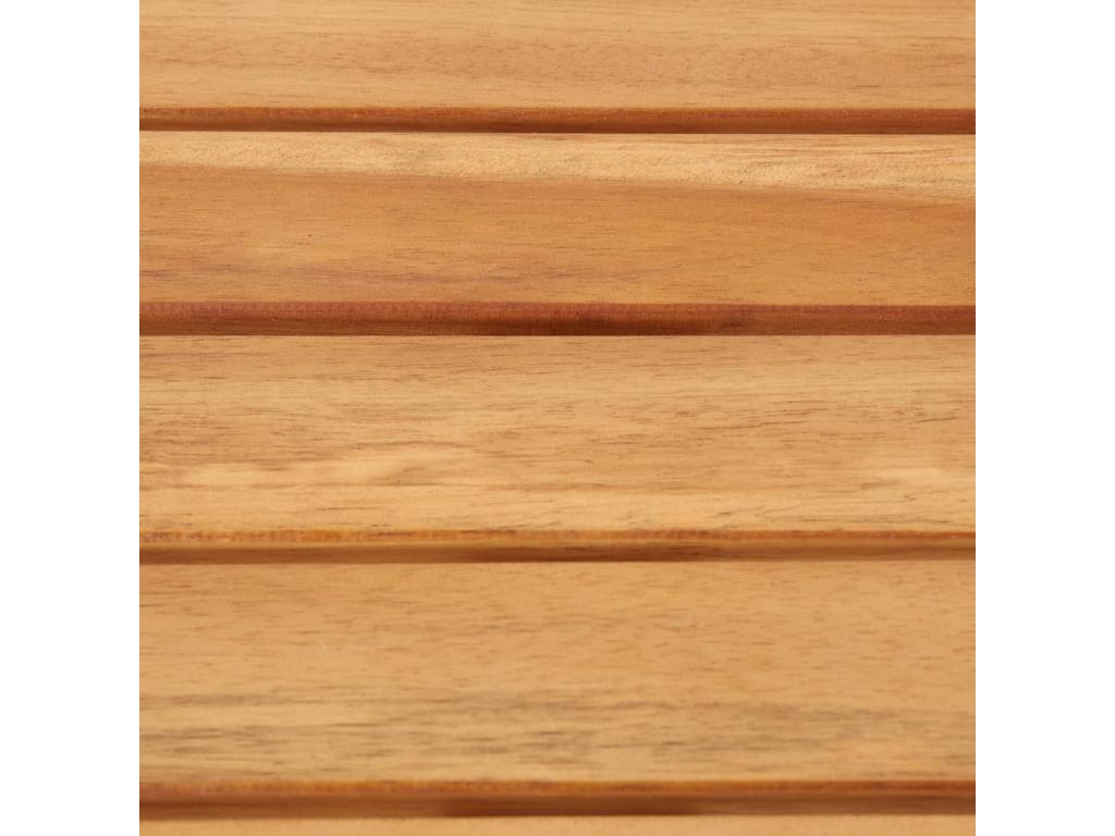 Chaises de bar 4 pcs Bois d'Doucezen solide et acier inoxydable