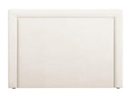 Doucezen - Tête de lit Marie 140x120cm en bouclé beige - 140x8x120cm