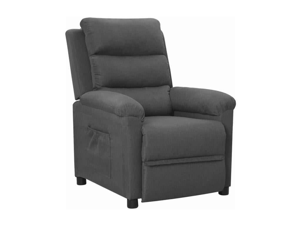 Fauteuil inclinable Gris foncé Tissu