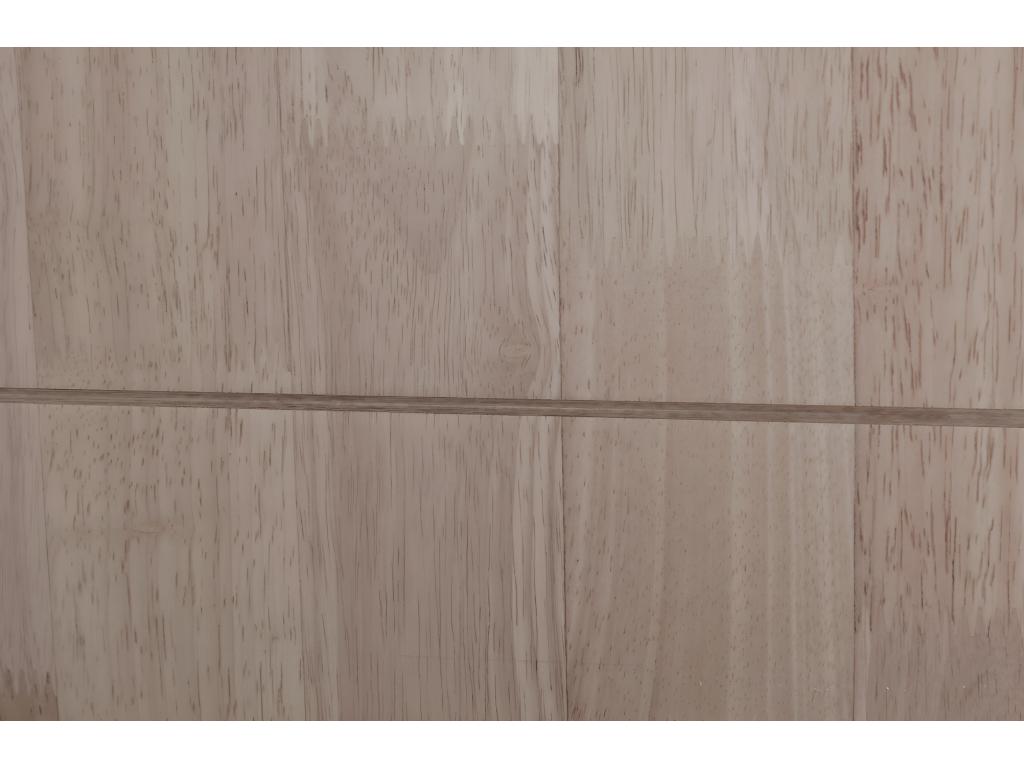 Console haute meuble d'entrée coloris chêne miel pieds en métal noir