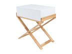 Table d'Appoint Design Doucezen 58cm Blanc
