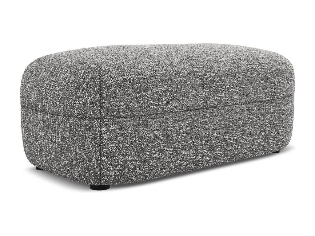 Pouf en Strukturstoff - gris clair - Doucezen
