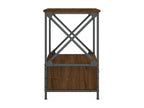 Table de chevet chêne marron 50x41x65 cm bois d'ingénierie