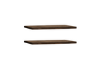 Ensemble 2 étagères flottantes en bois de sapin marron 60x3.2cm - Doucezen