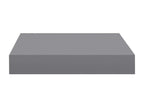 Étagères murales flottantes 4 pcs Gris 23x23.5x3.8 MDF