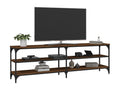 Meuble TV chêne marron 160x30x50 cm bois d'ingénierie