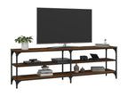 Meuble TV chêne marron 160x30x50 cm bois d'ingénierie