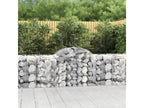 Paniers à gabions arqués 3 pièces 200x50x80/100 cm Fer galvanisé
