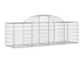 Panier de gabions arqué 200x50x60-80 Fer galvanisé