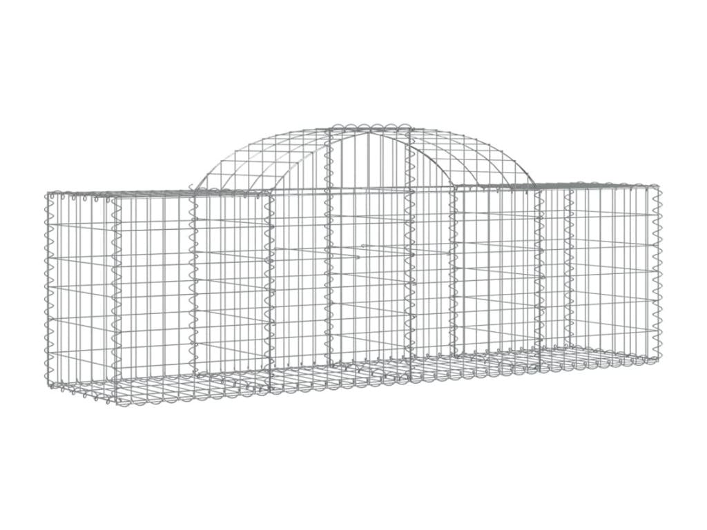 Panier de gabions arqué 200x50x60-80 Fer galvanisé