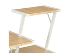 Bureau avec étagère Blanc et chêne 116x50x93 cm