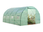 Serre tunnel de jardin 12M² verte Doucezenîchère 4x3m 4 saisons Doucezen