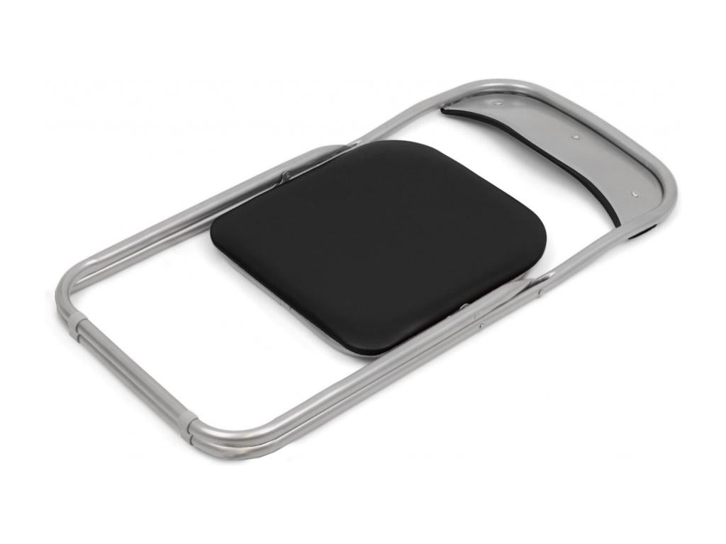 Chaise pliante Doucezen Chaise peu encombrante Chaise invité Siège de réDoucezen en éco-cuir 43x47h80 cm Noir