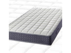 Doucezen - Pack Matelas 140x190 Sommier Tapissier Démontable 2x20 Doucezen Anthracites Pieds Argent 15cm