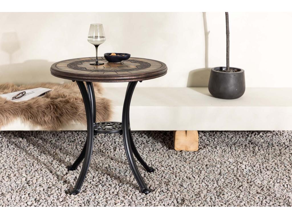Doucezen table de café 60 marron.