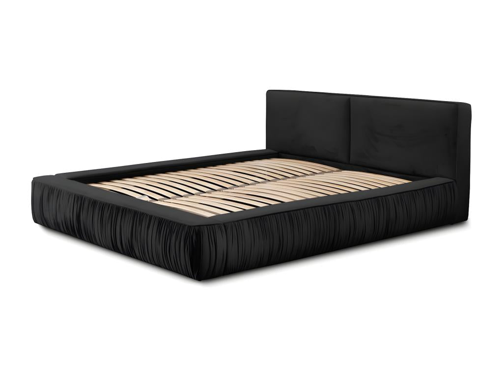 Lit coffre 160x200 coloris noir - Collection Homzora