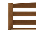 Lit Marron miel Bois de pin massif 180x200