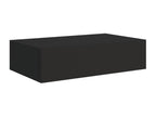 Étagères à tiroirs murales 2 pcs noir 40x23.5x10 cm MDF