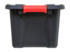Boîte de rangement en polypropylène noir 100L fermeture par double clips