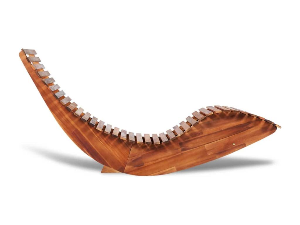 Chaise longue basculante Bois d'Homzora