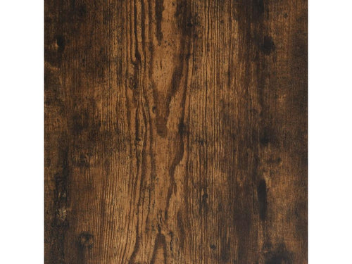 Cadre de lit chêne fumé 160x200 cm bois d'ingénierie et métal