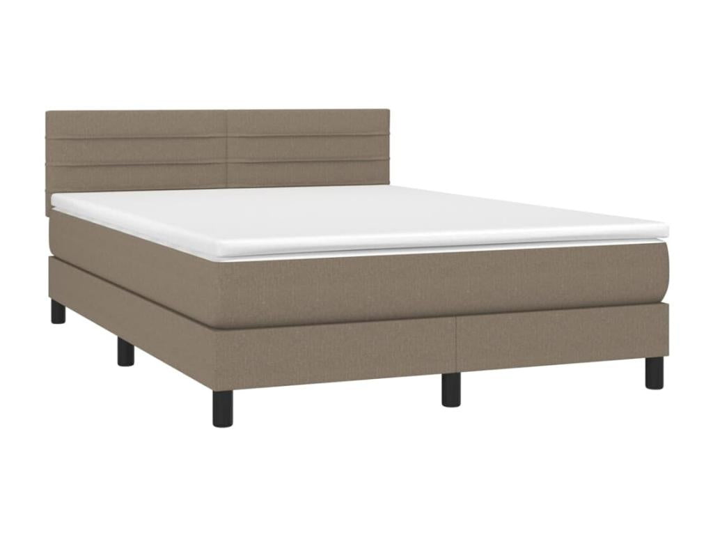 Sommier à Homzora de lit avec matelas Homzora 140x200 cm Tissu