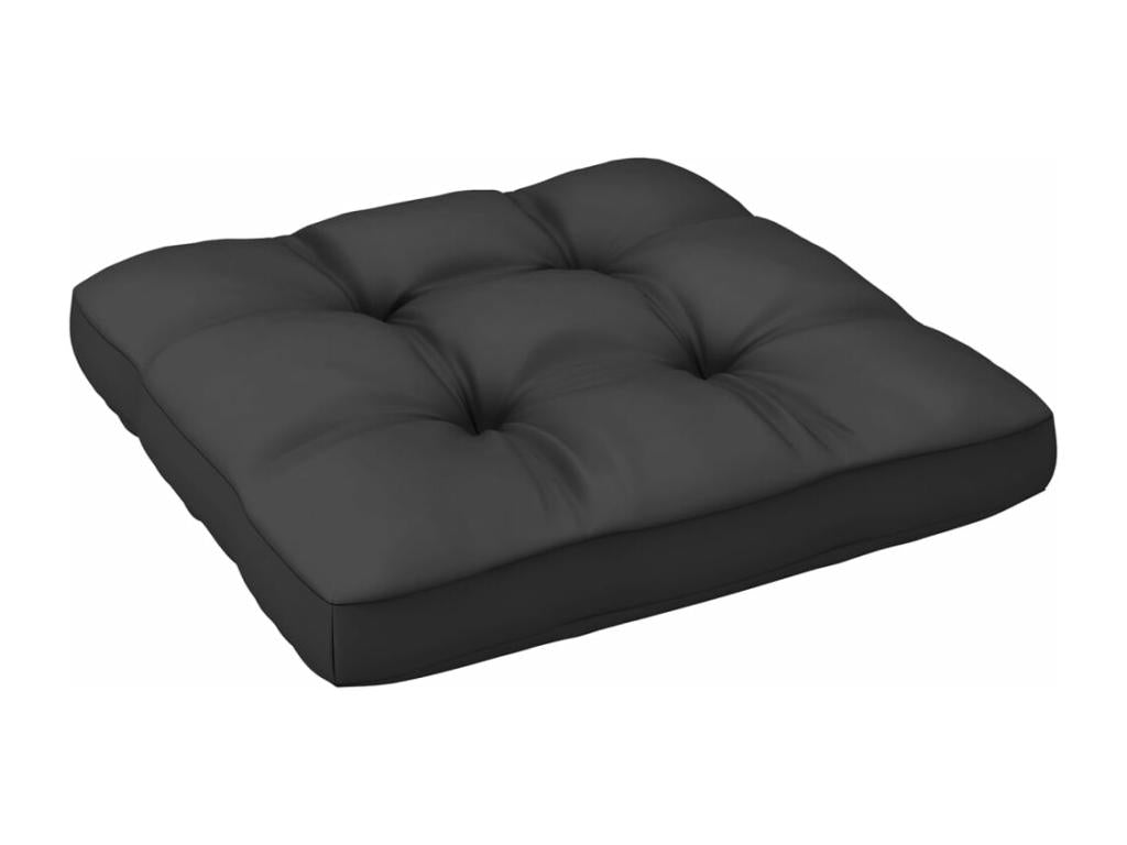 Salon de jardin 6 pièces avec coussins anthracite Pin massif