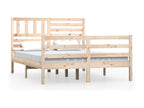 Cadre de lit sans matelas 150x200 cm bois massif