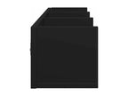 Armoires murales 2 pcs noir 75x18x16.5 bois d'ingénierie