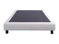 Ensemble Matelas 140x200 cm Dreamlux 26 cm sommier gris 2 oreillers couette TDL