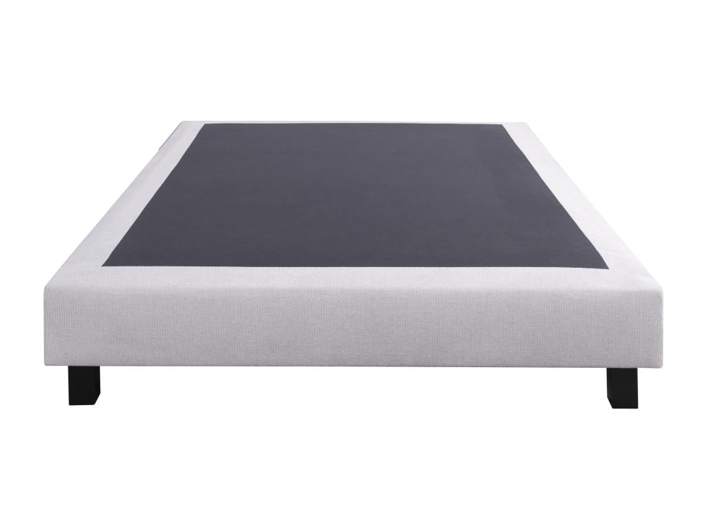 Ensemble Matelas 140x200 cm Dreamlux 26 cm sommier gris 2 oreillers couette TDL