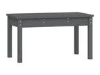 Banc de jardin gris 80x44x45 cm bois massif de pin