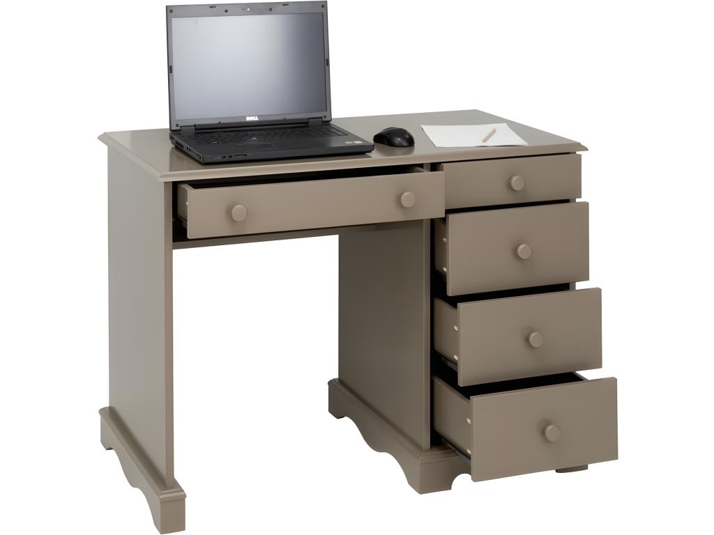 Bureau Homzora 5 Tiroirs Style Anglais