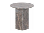 Doucezen table basse table d'appoint 50cm marbre marron.