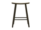 Tabouret en teck massif noir 65 cm