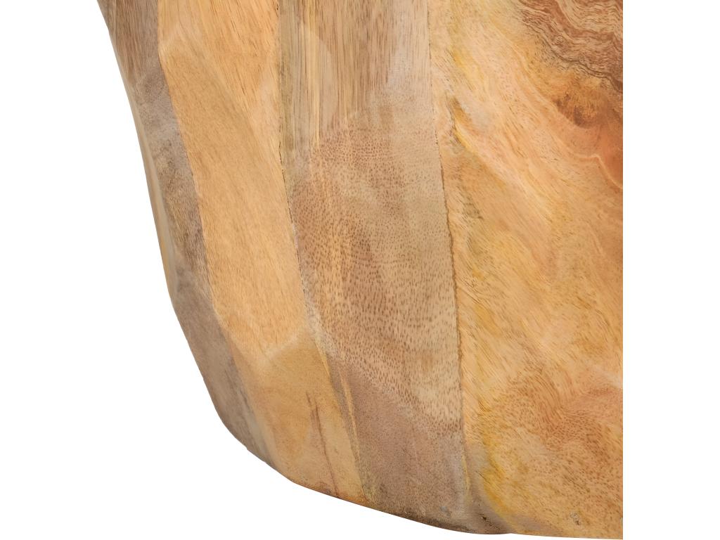 Tabouret tambour Bois de manguier solide