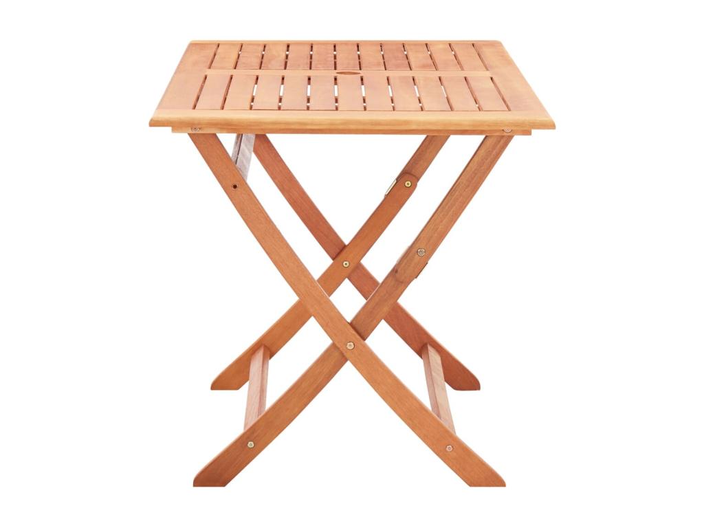 Mobilier à dîner d'extérieur 5 pièces Gris Bois d'eucalyptus solide