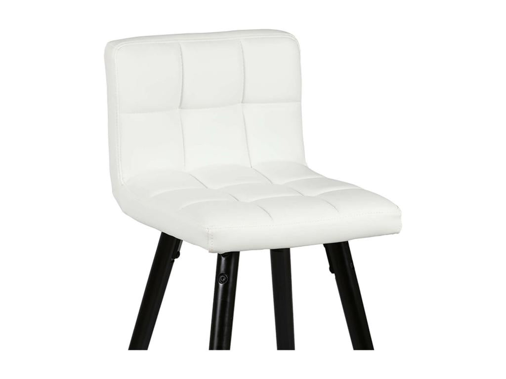 Homzora - Lot de 2 Tabourets Blancs