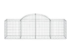 Panier de gabions arqué 200x50x60-80 Fer galvanisé