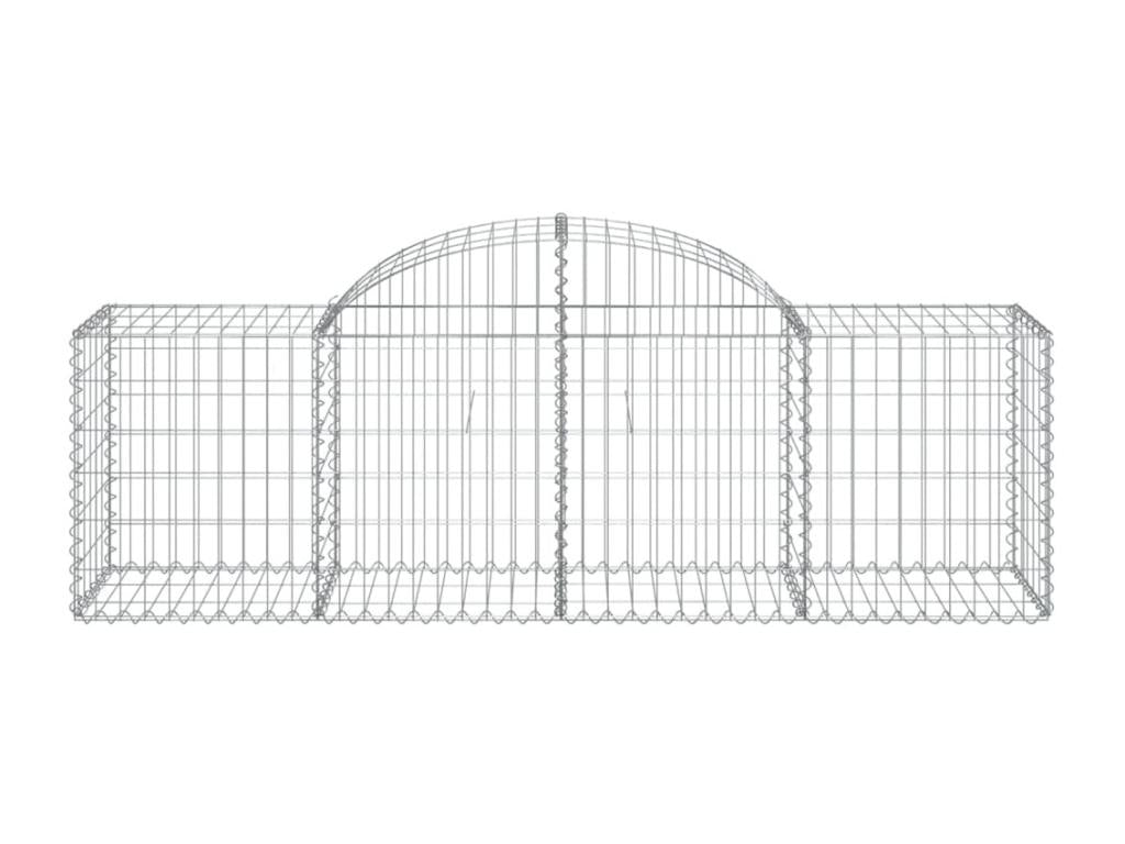 Panier de gabions arqué 200x50x60-80 Fer galvanisé