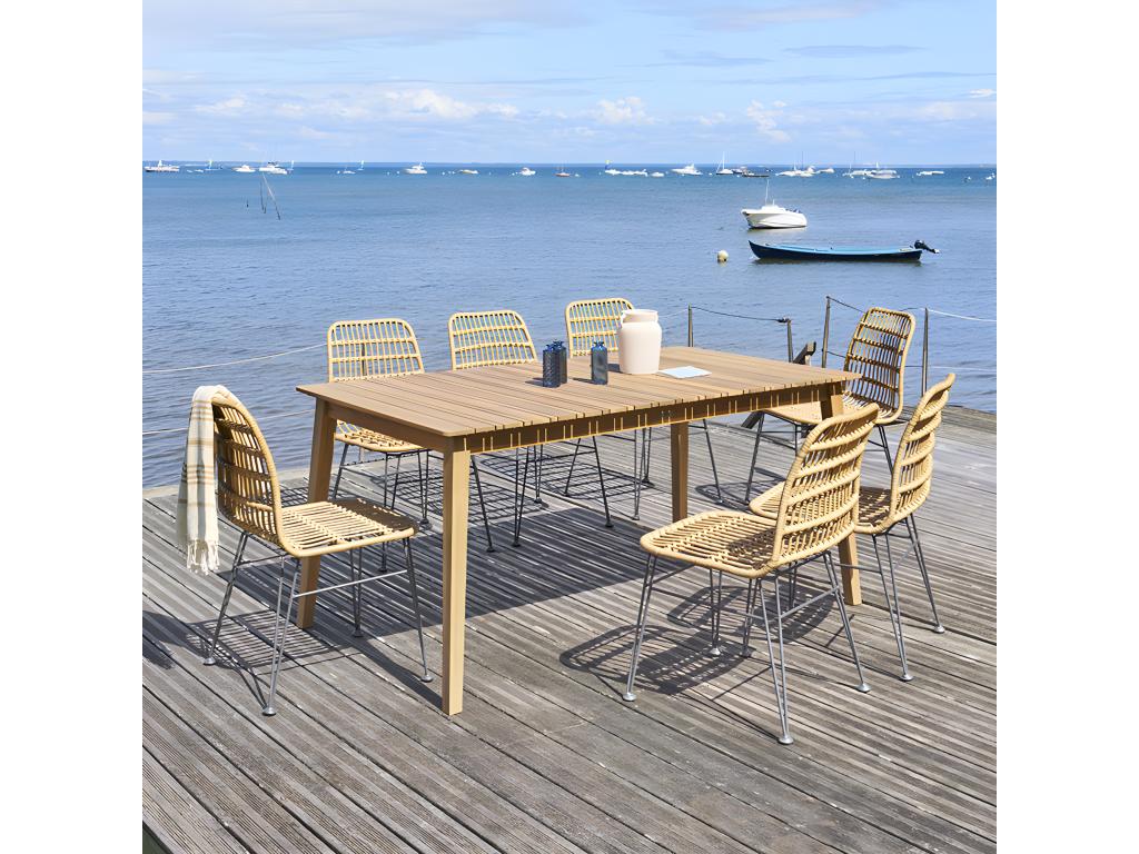 Chaise extérieure Doucezen sésame / graphite Doucezen