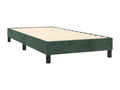 Sommier tapissier matelas et LED Vert foncé 100x200 cm Velours