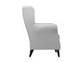 Fauteuil en polyester gris clair 110x75x80cm