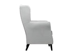 Fauteuil en polyester gris clair 110x75x80cm