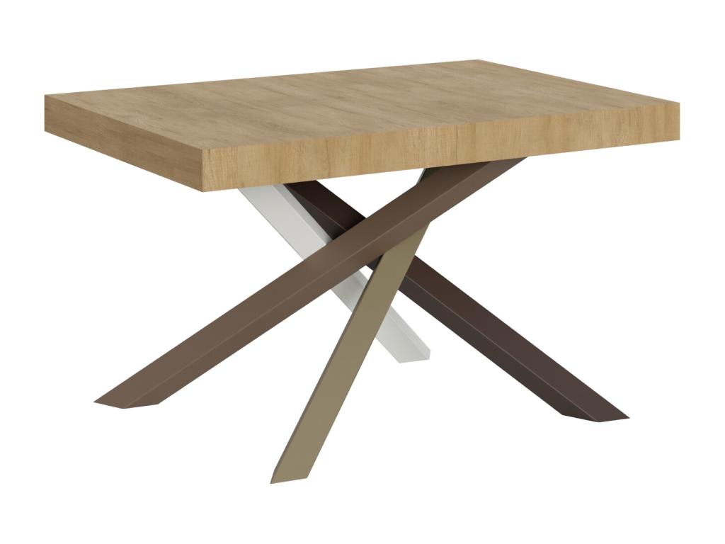 Table extensible 90x140/244 cm Volantis Chêne Nature cadre 4/C