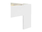 Cadre de lit Blanc Bois de pin massif 160x200 6